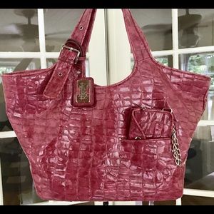 Maxx New York Signature Pink Large Shoulder Bag